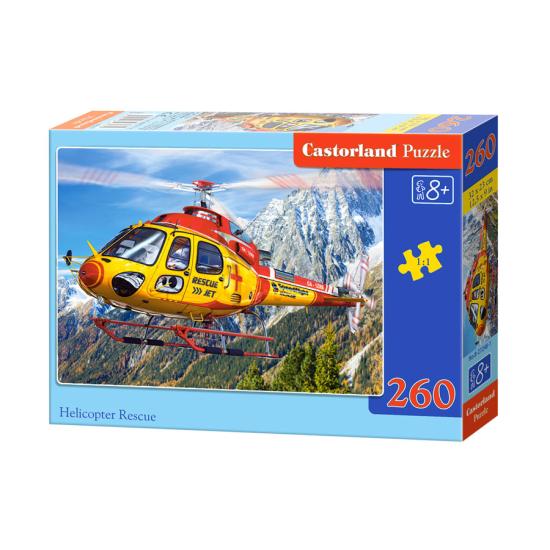 Puzzle Castorland Tiger Rescue Hélicoptère 260 pièces
