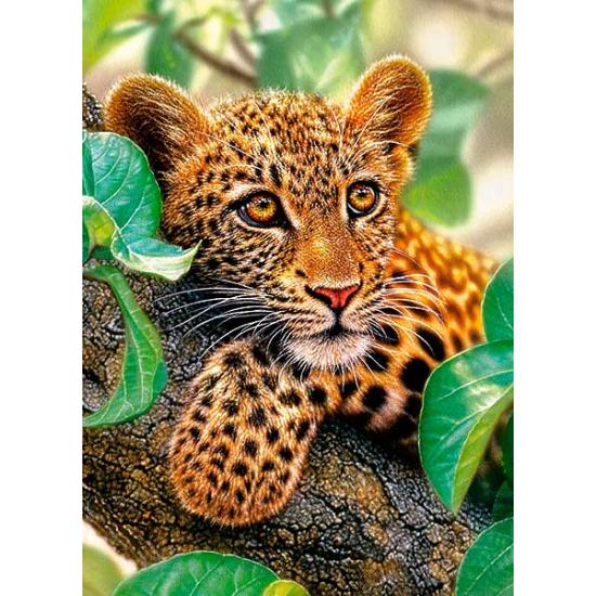 Puzzle Castorland Jaguar embrassant l'arbre 300 pièces