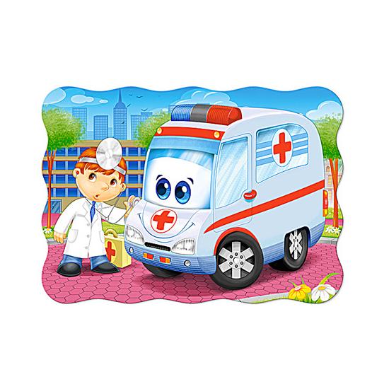 Puzzle Castorland L'ambulance et le docteur 30 pièces
