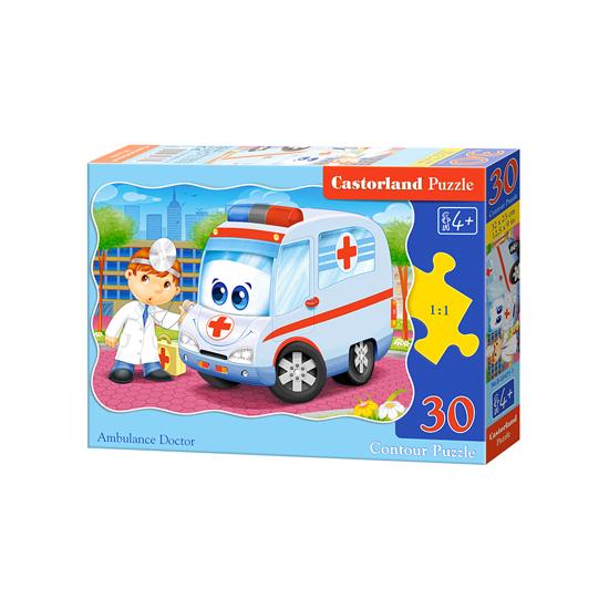Puzzle Castorland L'ambulance et le docteur 30 pièces