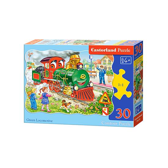 Puzzle Castorland La Locomotive verte 30 pièces