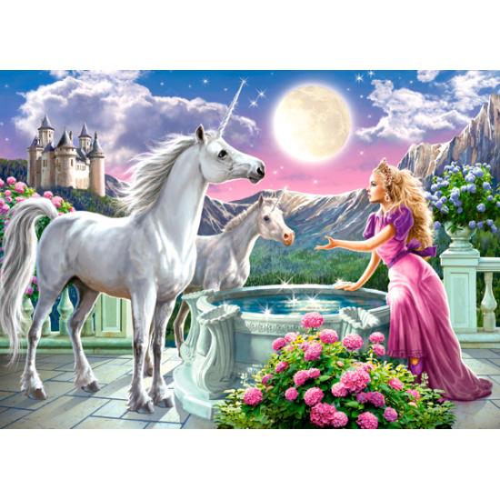 Puzzle Castorland La princesse et ses licornes 120 pièces
