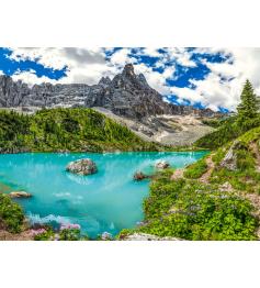 Puzzle Castorland Lac Sorapis, Alpes, Italie 2000 pièces