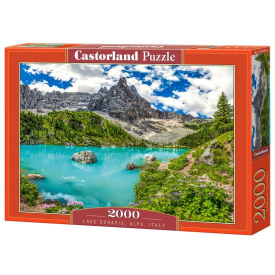 Puzzle Castorland Lac Sorapis, Alpes, Italie 2000 pièces