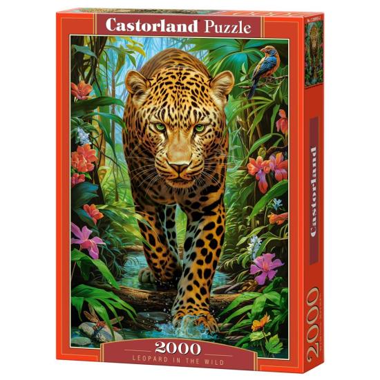 Puzzle Castorland Léopard À L'État Sauvage 2000 pièces Puzzle Castorland Léopard À L'État Sauvage 2000 pièces