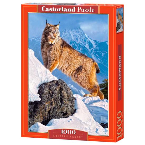 Puzzle Castorland Lynx sur la montagne 1000 pièces