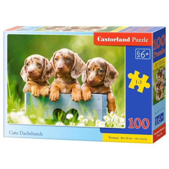 Puzzle Castorland Teckels Mignons de 100 Pieces