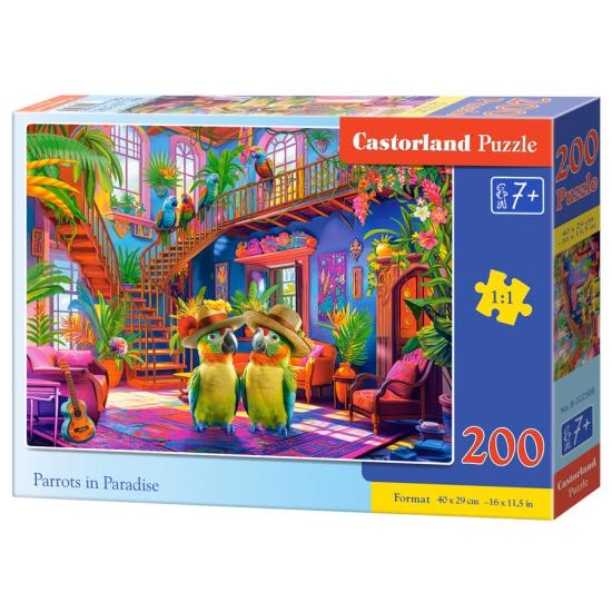 Puzzle Castorland Perroquets Au Paradis 200 pcs