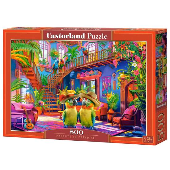 Puzzle Castorland Perroquets Au Paradis 500 pièces Puzzle Castorland Perroquets Au Paradis 500 pièces