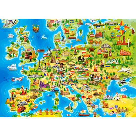 Castorland Puzzle Carte de l'Europe 100 pièces Castorland Puzzle Carte de l'Europe 100 pièces