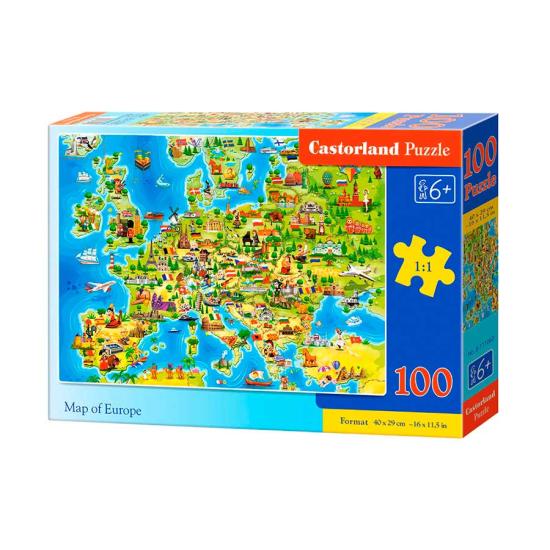 Castorland Puzzle Carte de l'Europe 100 pièces Castorland Puzzle Carte de l'Europe 100 pièces