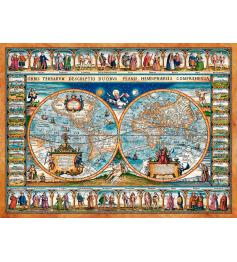 Puzzle Castorland Carte du Monde de 1639 de 2000 Pièces