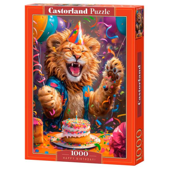 Puzzle Castorland  Joyeux Anniversaire Lion 1000 Pièces