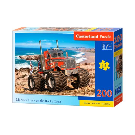 Castorland Monster Truck sur la côte rocheuse Puzzle 200 pièces