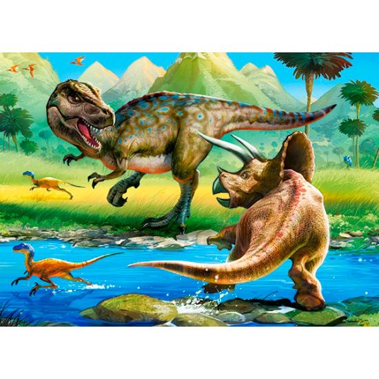 Puzzle Le monde des dinosaures de Castorland 100 pièces