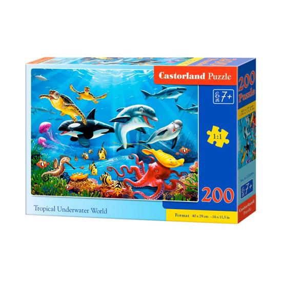 Castorland Puzzle monde sous-marin tropical 200 pièces