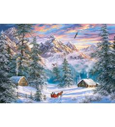 Puzzle Castorland Noël à la montagne 1000 pièces