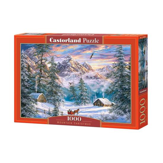Puzzle Castorland Noël à la montagne 1000 pièces