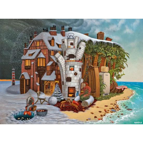 Puzzle Castorland Madère De La Veille De Noël  2000 pièces