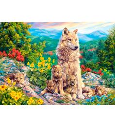 Puzzle Castorland Nouvelle Génération de Loups 200 pièces