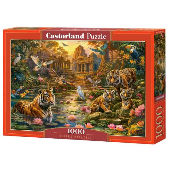 Puzzle Castorland Paradis Des Tigres 1000 pièce
