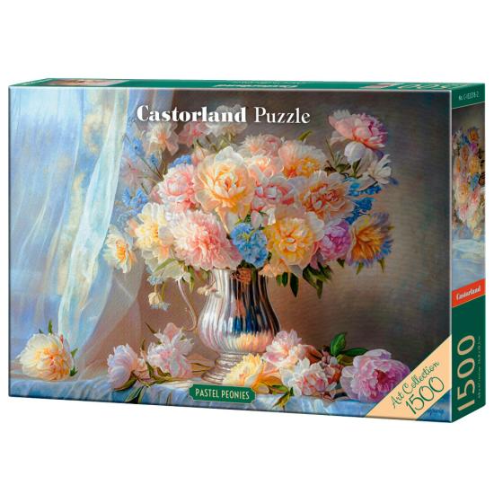 Castorland Puzzle Pivoines Pastel 1500 pièces