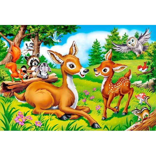 Castorland Petit cerf Bambi Puzzle 40 pièces