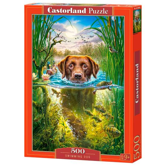 Puzzle Chien nageur Castorland 500 pièces