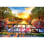 Castorland Puzzle Amsterdam pittoresque avec 1000 vélos P