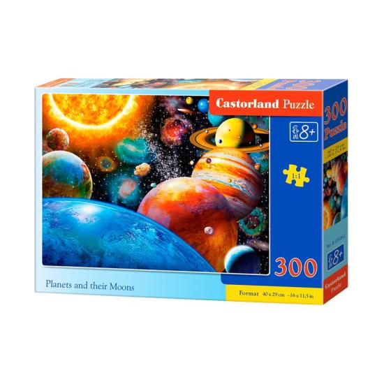 Puzzle Castorland Planètes et leurs lunes 300 pièces Puzzle Castorland Planètes et leurs lunes 300 pièces