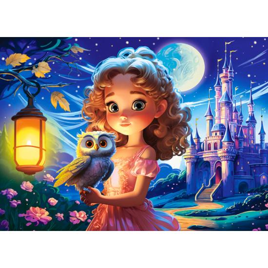 Puzzle Castorland Princesse Avec Hibou 70 pièces