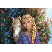 Puzzle Castorland Princesse Avec Un Cheval 1500 pièces