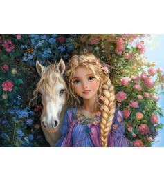 Puzzle Castorland Princesse Avec Un Cheval 1500 pièces