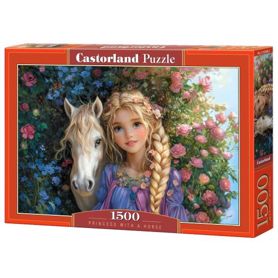 Puzzle Castorland Princesse Avec Un Cheval 1500 pièces