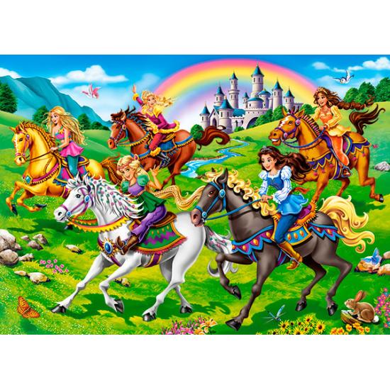 Puzzle Castorland Princesse promenant un cheval 260 pièces