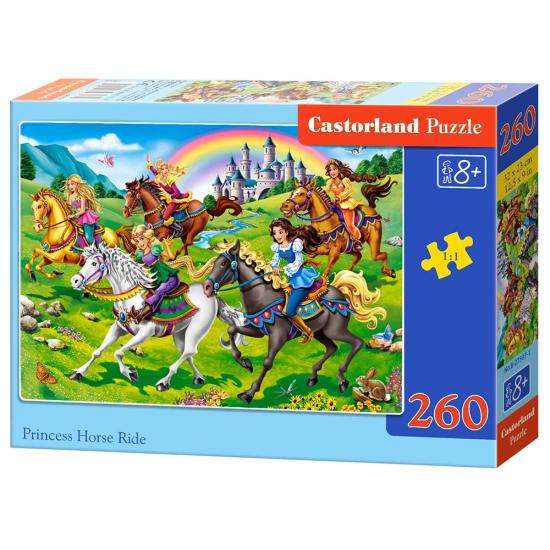 Puzzle Castorland Princesse promenant un cheval 260 pièces