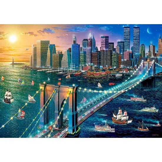 Puzzle Castorland New York, pont de Brooklyn 500 pièces