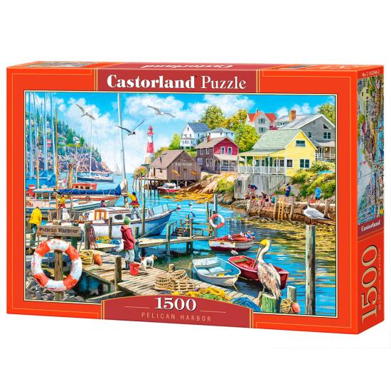 Puzzle Castorland Port Des Pélicans 1500 pièces