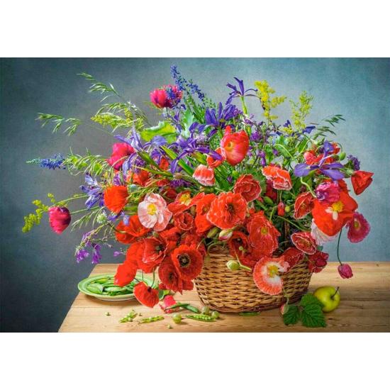 Puzzle Castorland Bouquet de coquelicots 500 pièces