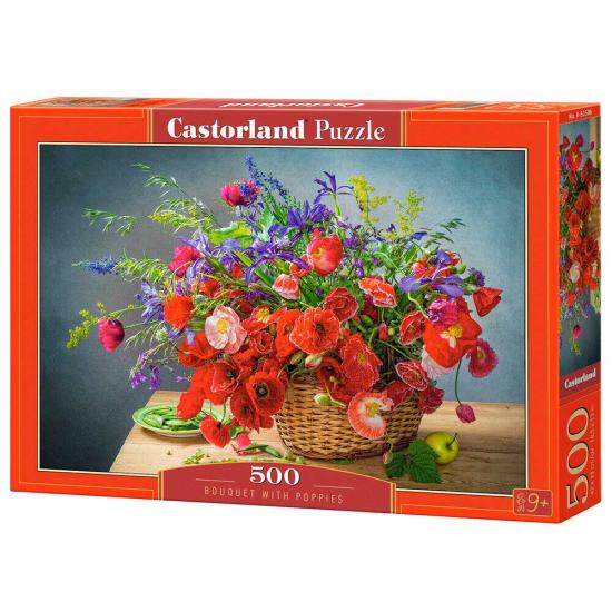 Puzzle Castorland Bouquet de coquelicots 500 pièces