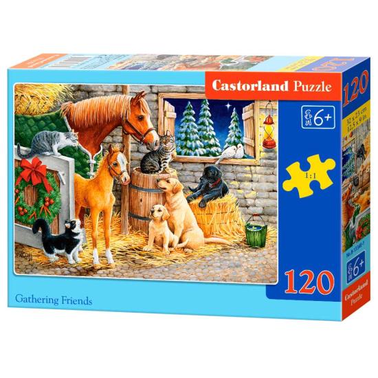 Puzzle Castorland Rencontre des Amis du Corral 120 pièces Puzzle Castorland Rencontre des Amis du Corral 120 pièces