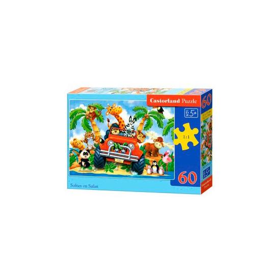 Castorland Safari Crazy Puzzle 60 pièces