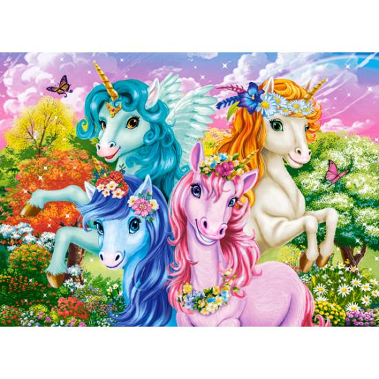 Puzzle Castorland Selfie d'une licorne mignonne 70 pièces