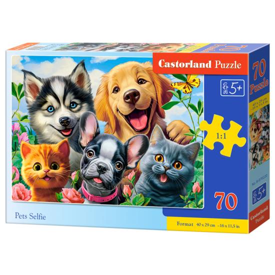 Puzzle Castorland Selfie d'animal de compagnie 70 pièces