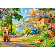 Puzzle Castorland Chemin Du Lac 500 pièces