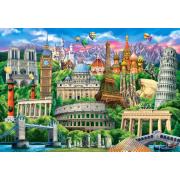 Puzzle Castorland Symboles célèbres du monde 1000 pièces