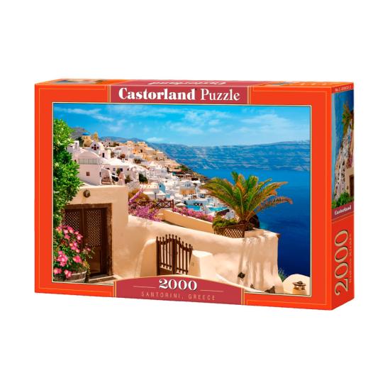 Puzzle Castorland Terrace à Santorin, Grèce 2000 pièces Puzzle Castorland Terrace à Santorin, Grèce 2000 pièces