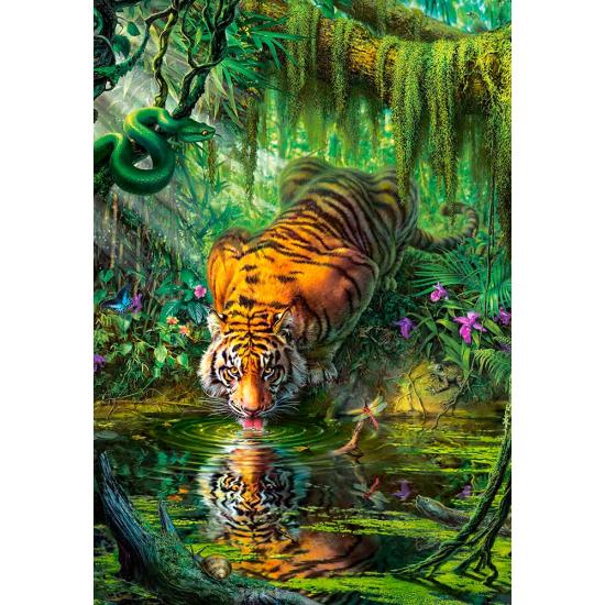 Puzzle Castorland Tigre dans la jungle 1000 pièces