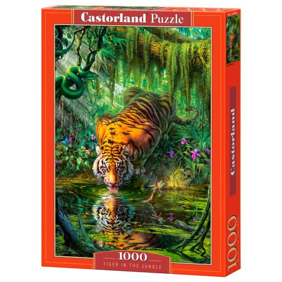 Puzzle Castorland Tigre dans la jungle 1000 pièces
