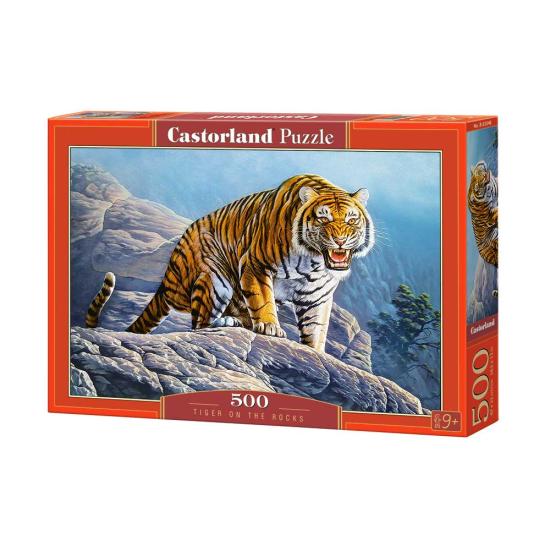Puzzle Tigre sur les rochers de Castorland 500 pièces
